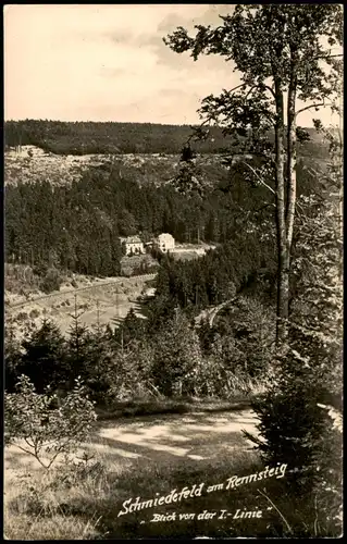 Ansichtskarte Schmiedefeld (Rennsteig) Panorama-Ansicht, DDR AK 1964