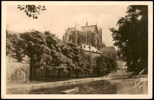 CPA Metz Teilansicht Blick zur Kathedrale 1940