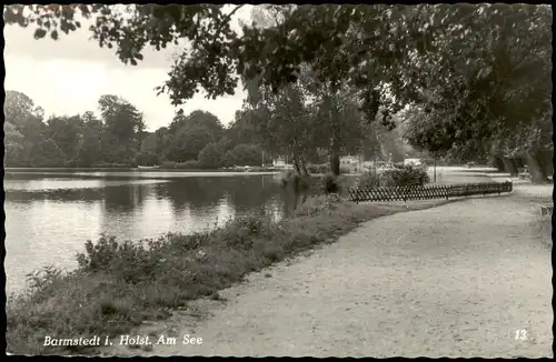 Ansichtskarte Barmstedt Partie Am See 1977   gelaufen mit Stempel BARMSTEDT 2202