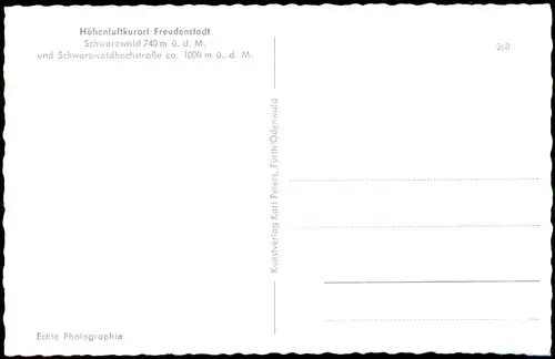 Schwarzwald  Schwarzwaldhochstraße Mehrbildkarte mit 10 Ansichten 1960