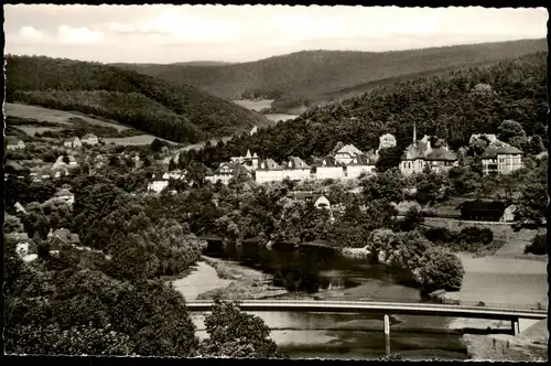 Ansichtskarte Melsungen Blick vom Forstgarten Panorama-Ansicht 1960