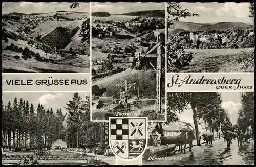 Sankt Andreasberg-Braunlage Mehrbild-AK mit Orts- und Umland-Ansichten 1963