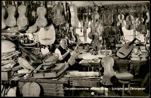 Mittenwald Geigenbaumeister Johann Reiter - Schöpfer der Oktavgeige 1963