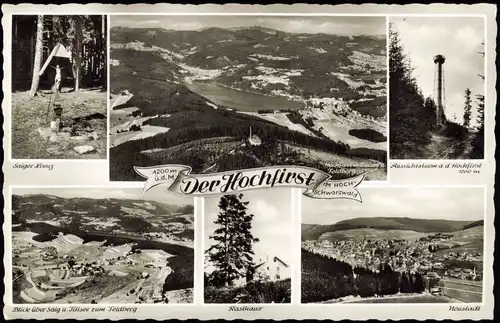 Ansichtskarte Titisee-Neustadt Hochfirst Schwarzwald Mehrbildkarte 1964/1963