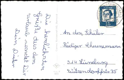 Ansichtskarte Titisee-Neustadt Hochfirst Schwarzwald Mehrbildkarte 1964/1963