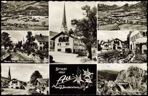 Ansichtskarte .Bayern Bayern (Allgemein) Mehrbild-AK AU am Wendelstein 1962