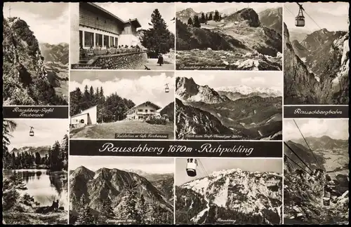 Ansichtskarte Ruhpolding Mehrbild-AK Rauschberg mit Rauschberghaus 1960