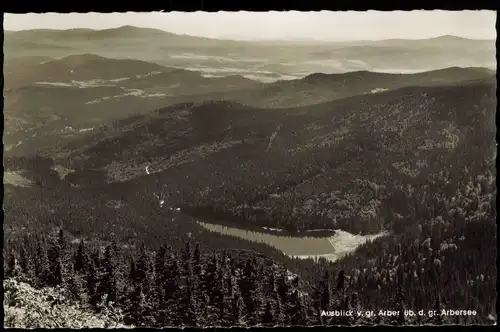 Ansichtskarte Bayerisch Eisenstein Blick Arber üb. d. gr. Arbersee 1965
