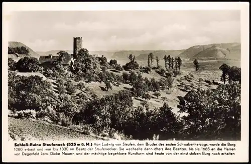 Ansichtskarte Salach Burg Staufeneck 1954