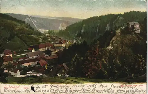 Ansichtskarte Rübeland Stadtpartie 1906