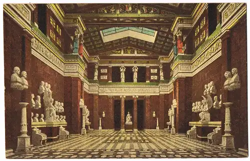 Ansichtskarte Regensburg Walhalla-Denkmal, Innenansicht 1912