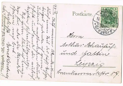 Augustusburg Erzgebirge Partie unterm Kunnerstein, Erzgebirge 1910