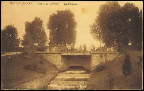 CPA Valenciennes Parc de la Dodenne – La Rhonelle 1914