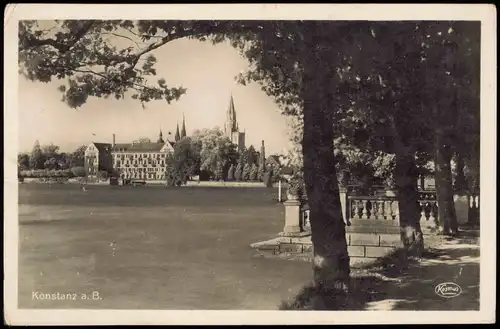 Ansichtskarte Konstanz Teilansicht Ufer am Bodensee 1940