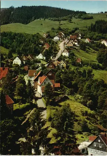 Wildemann (Innerstetal) Blick zur Seesener Straße Wildemann (Oberharz) 1972