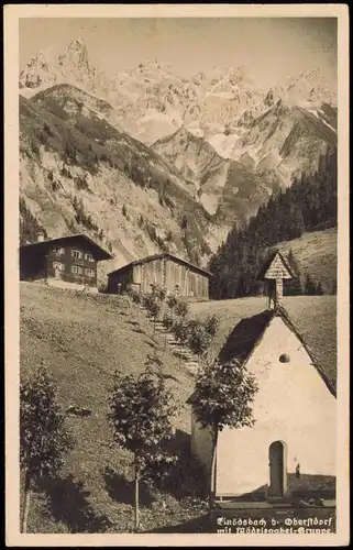 Ansichtskarte Einödsbach-Oberstdorf (Allgäu) Dorfpartie 1922