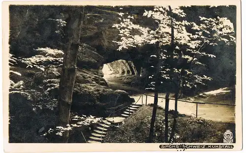 Kirnitzschtal-Sebnitz Kuhstall Sächsische Schweiz 1932 Walter Hahn:3131