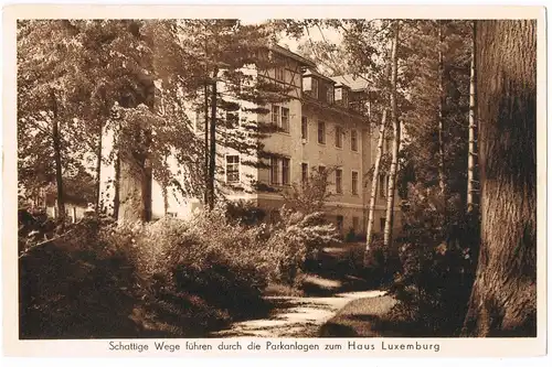 Warmbad-Wolkenstein Bergarbeiter-Sanatorium zum Haus Luxemburg 1953