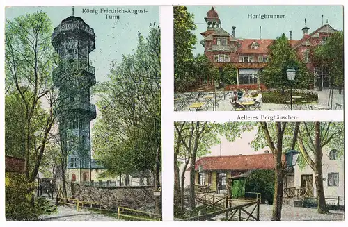 Ansichtskarte Löbau Löbauer Berg (Lubijska Hora) - 3 Bild 1909