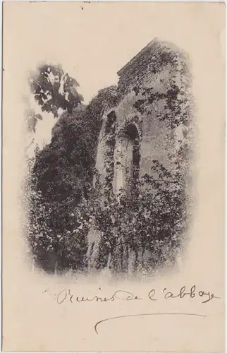 CPA Gif-sur-Yvette Ruines de l'Abbaye 1911