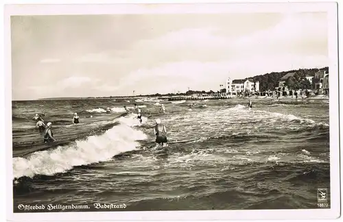 Heiligendamm-Bad Doberan Strand Ostsee 1942 2. Weltkrieg   Feldpost gelaufen