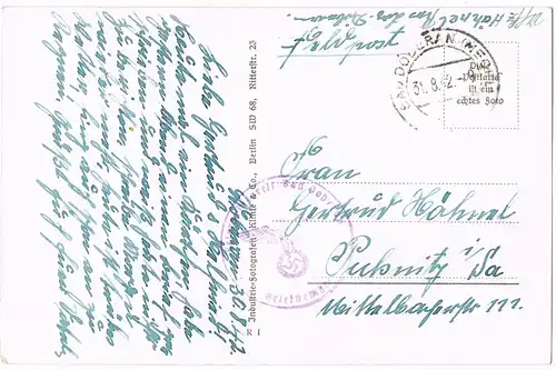 Heiligendamm-Bad Doberan Strand Ostsee 1942 2. Weltkrieg   Feldpost gelaufen