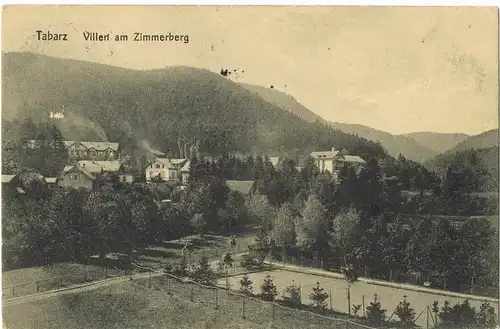 Tabarz/Thüringer Wald Panorama-Ansicht Villen am Zimmerberg 1914