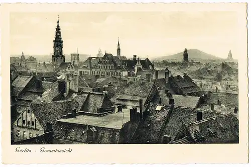 Ansichtskarte Görlitz Zgorzelec Panorama-Gesamtansicht 1920