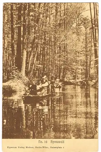Lübbenau Spreewald Landschaftsgebiet   Busch AG Reklame Ferngläser  1930