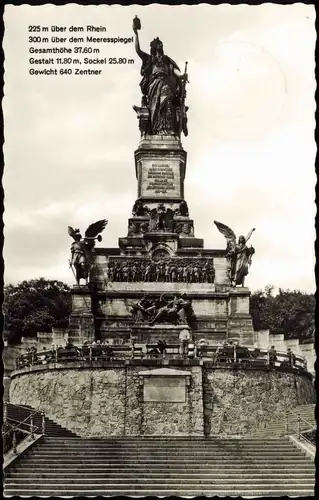 Rüdesheim (Rhein) National-Denkmal Niederwalddenkmal am Rhein 1961