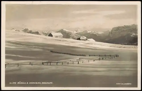 Dornbirn Umlandansicht, Bödele, Griskopf, alles tief verschneit 1931