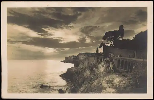 Nervi-Genua Genova (Zena) Panorama sul Mare, Meer Uferpartie 1925