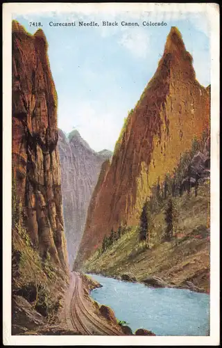 Black Canon Colorado Curecanti Needle, Black Canon, Colorado USA Amerika 1929