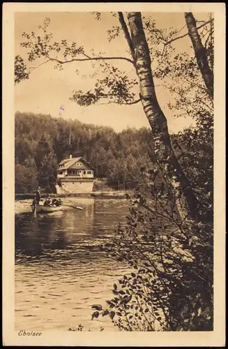 Ansichtskarte Ebnisee-Welzheim Haus am Ebnisee 1914