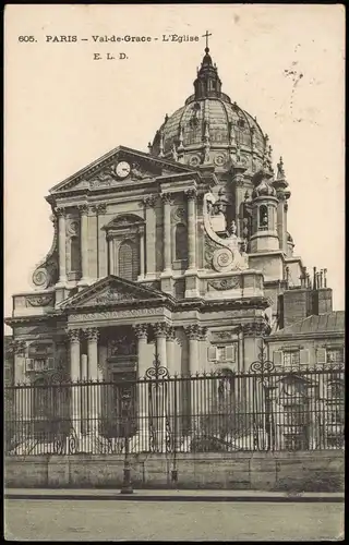 CPA Paris Val-de-Grace - L'Église 1907