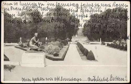 CPA Versailles Schloss Versailles (Castle) Park-Ansicht 1910