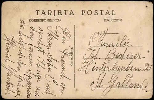 Postales Madrid Strassen Ansicht Plaza de Canalejas 1910