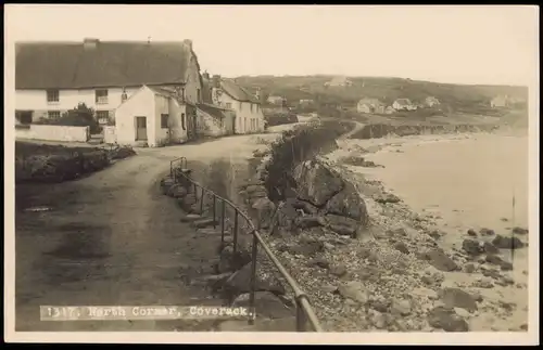 Coverack Porthkovrek Küstenstraße - Fotokarte, North Corner 1928
