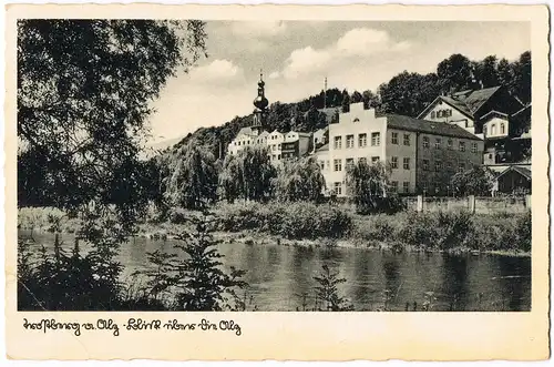 Ansichtskarte Trostberg Blick auf die Stadt 1942