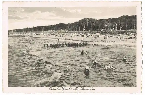 Ansichtskarte Graal-Müritz Ostseebad Graal i. M. Strandleben 1926