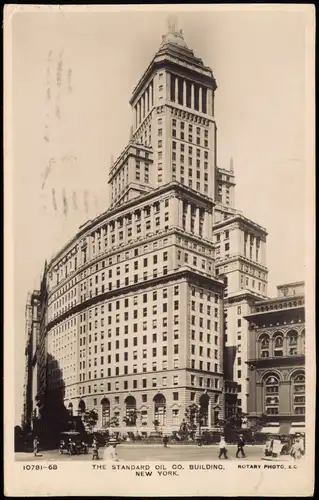 Manhattan-New York City THE STANDARD OIL CO. BUILDING, Fotokarte 1931