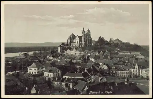 Ansichtskarte Breisach (Rhein) Blick auf die Stadt 1936