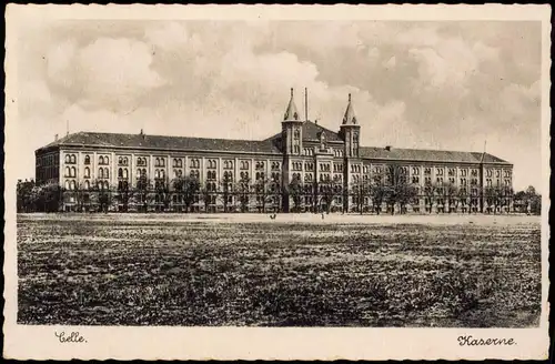 Ansichtskarte Celle Kaserne 1942  gel. Feldpost WK2