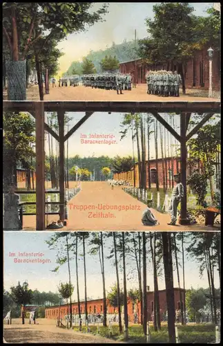 Ansichtskarte Zeithain 3 Bild: Infanterie Baracken 1916