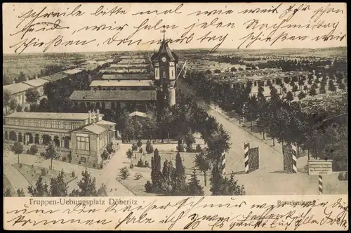 Ansichtskarte Dallgow-Döberitz Truppenübungsplatz Barackenlager 1912