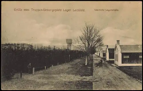 Lagerlechfeld-Graben Truppenübungsplatz - Westliche Lagerstraße 1914