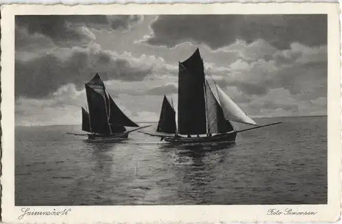 Postcard Misdroy Międzyzdroje Segelboote - Fischer 1929/1935