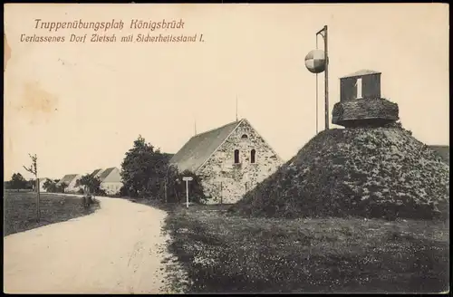 Zietsch-Königsbrück Kinspork verlassenes Dorf - mit Sicherheitsstand 1910/1911