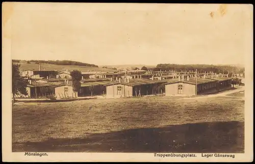 Münsingen (Württemberg) Truppenübungsplatz. Lager Gänsewag 1926