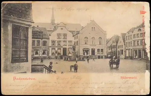 Postcard Hadersleben Haderslev Partie am Südermarkt 1900